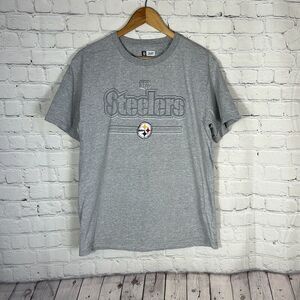 NFL Team Apparel Mens Pittsburgh Steelers Football Tshirt‎ size M Medium